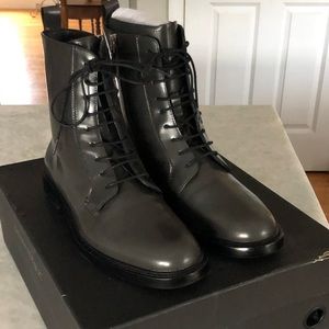 COPY - COPY - Banana Republic Woman’s Charcoal Lace-Up Combat Boots Size 7.5 ~ …
